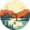 Serene Mountain and Lake Landscape