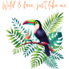 Wild & Free Toucan Illustration