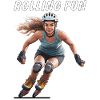FRAU ROLLSCHUHE ROLLING FUN