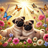 Sky-Shifting Pug Dog Lovers Design