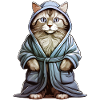 CAT BATHROBE