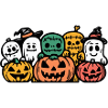 Halloween Symbol Party Team