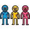 Zombies Halloween Symbol Team
