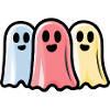 Ghosts Halloween Symbol Team