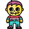 Zombie Halloween Symbol Comic