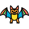 Chauve-souris Halloween symbole drôle