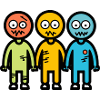 Zombies Halloween Comic Team