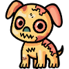 Chien Halloween Bande dessinée Zombie