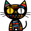 Chat Halloween Bande dessinée Drôle