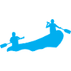 Rafting Silhouette Wildwasser Schlauchboot Fluss