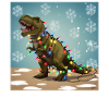 Dinosaure Trex T-Rex Noël Noël