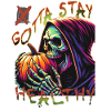 Grim Reaper Halloween Health Pumpkin