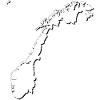 Norway map as outline