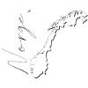 Norgeskart som omriss NØ