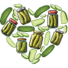 Pickle Heart - Miłośnik ogórków kiszonych