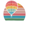 Montgolfière Rétro Sunset