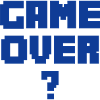 GAME OVER bleu