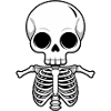 Skelett Halloween Kostüm