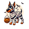 Doberman Halloween Mummy Cute Doberman