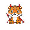 Tiger Happy Halloween Devil Costume