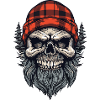 Crâne Holzfäller Lumberjack
