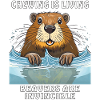 BEAVER CHEWING IS LIVING BEAVERS