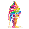 Eiscreme-Tüte Popart