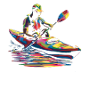 Kayak Kayakiste Popart