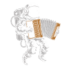 Accordion Astronaut