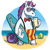 Unicorn Surfer