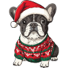 Buldog Français Chien Noël