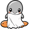 Dolphin Halloween Funny Ghost