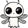 Dragonfly Halloween Funny Ghost