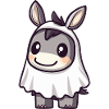 Donkey Halloween Funny Ghost