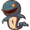 Dolphin Halloween Comic Funny