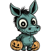 Donkey Halloween Comic Funny