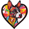 Bull Terrier Dog Heart Love