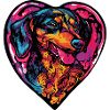 Dachshund BadgerDog Heart Love