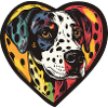 Dalmatian Dog Heart Love