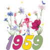 Geburtsjahr 1959 Wildblumen