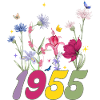 Geburtsjahr 1955 Wildblumen