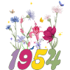 Geburtsjahr 1954 Wildblumen