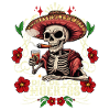 Dia De Los Muertos Skull Skull Tequilla