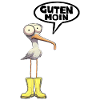 Guten Moin Möwe Sprechblase