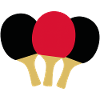 Three Table Tennis Rackets