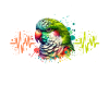 Monk Parakeet Heartline