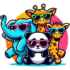 Animals with sunglasses