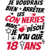 j'ai 18 ans / t-shirt anniversaire 18 ans