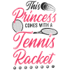 Funny Tennis Player Racket Girl