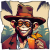 Monkey with cocktail!